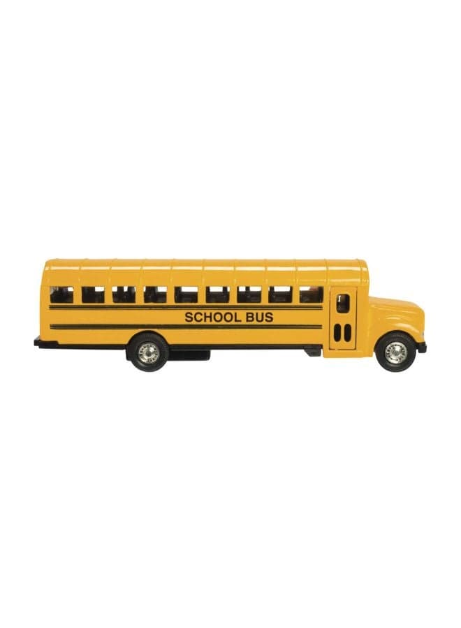 School Bus Play Vehicle KS5017 Yellow 6inch