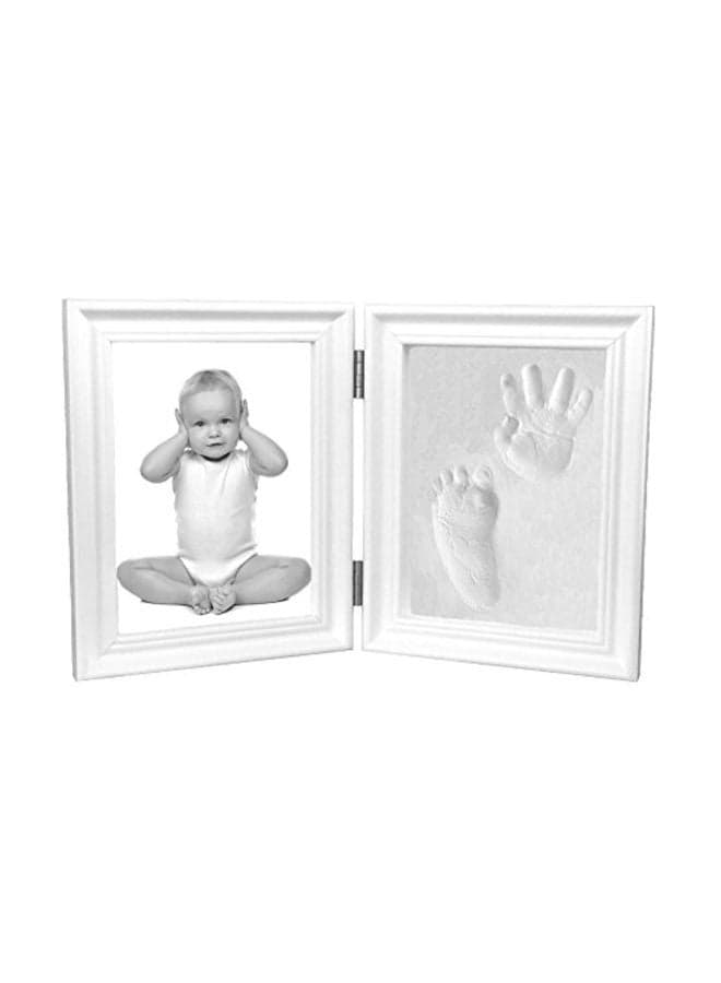 Handprint And Footprint Glass Keepsake Photo Frame