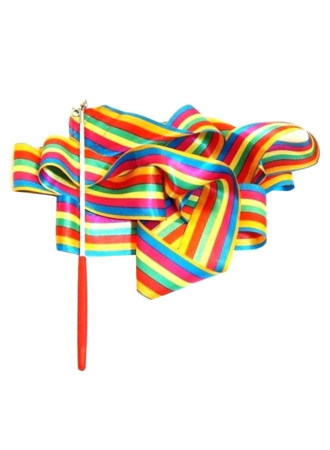 Gymnastic Ballet Streamer Twirling Rod Stick Wand