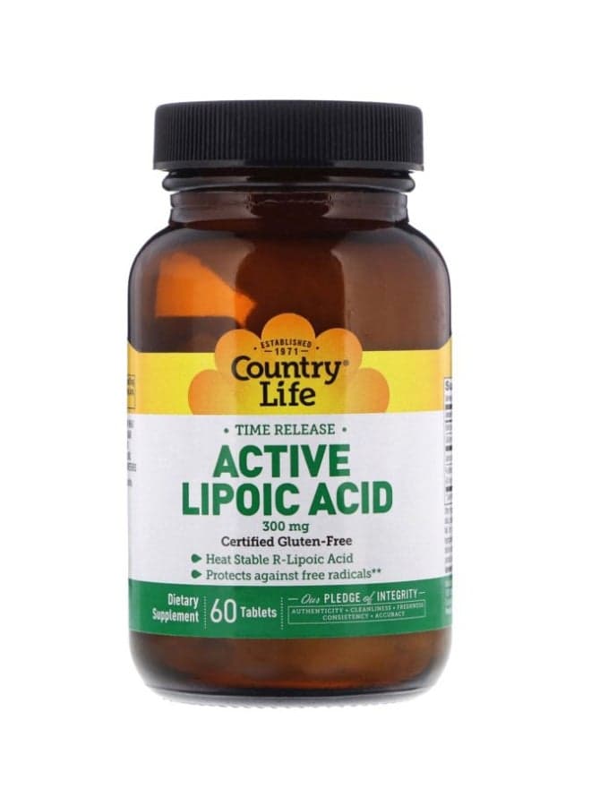 Time Release Active Lipoic Acid 300 mg - 60 Tablets