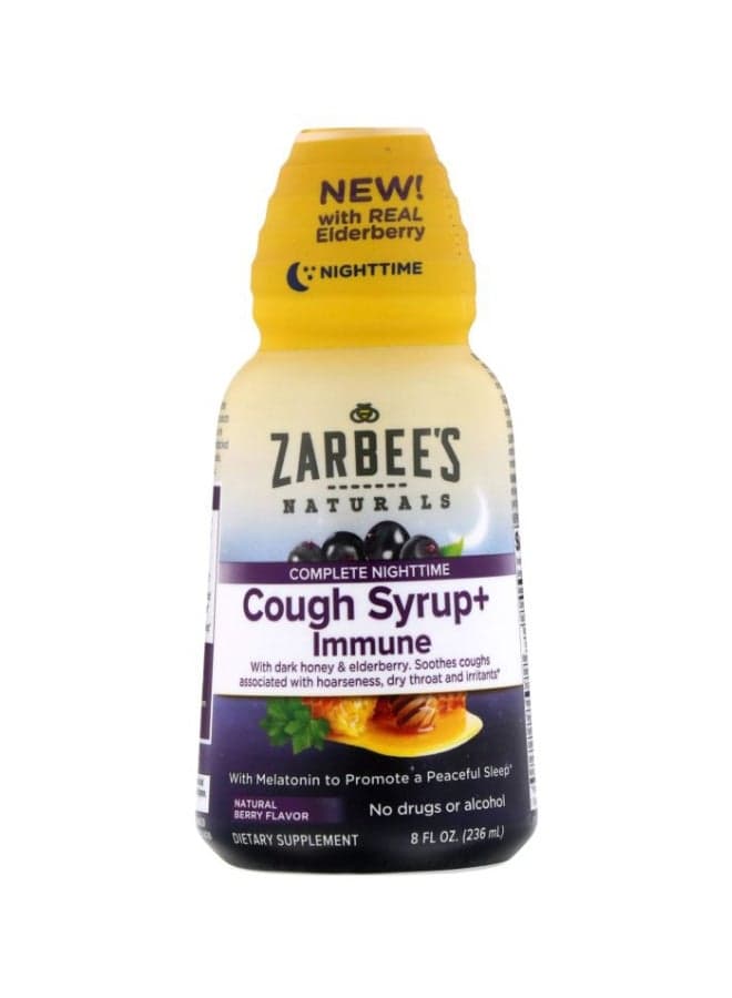 Complete Night Time Cough Syrup + Immune Dietary Supplement
