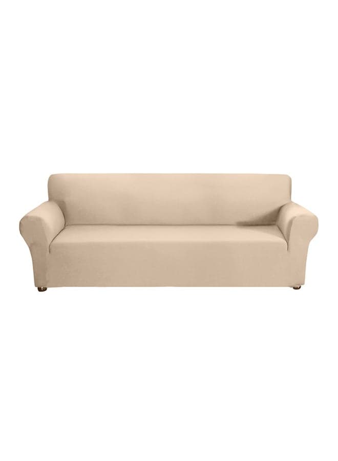 Anti-Slip Soft Sofa Cover Beige 28x5x23cm
