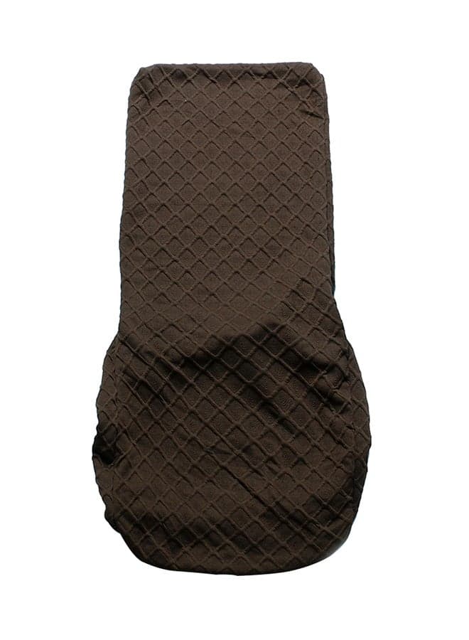 Stretchable Dining Chair Slipcover Coffee 12X1X12centimeter