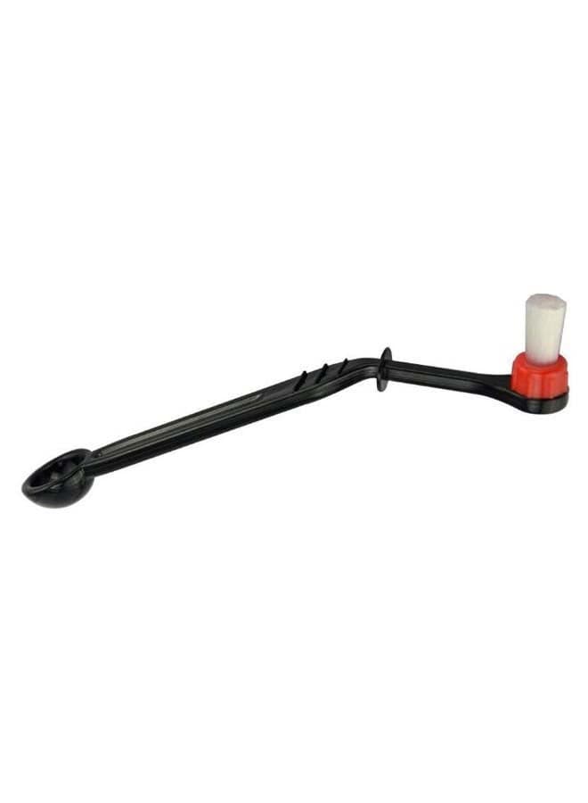 Coffee Machine Cleaning Brush With Spoon Black/White/Red