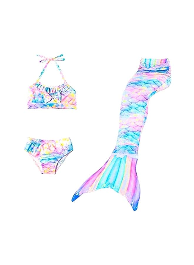 3-Piece Mermaid Bathing Swimsuit Set