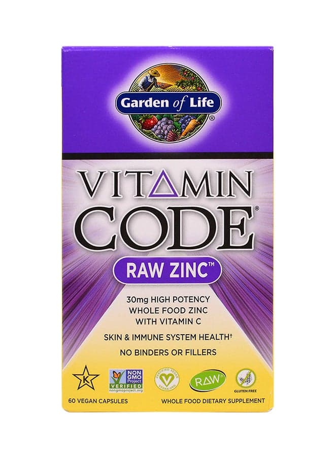 Vitamin Code Raw Zinc-60 Veggie Caps