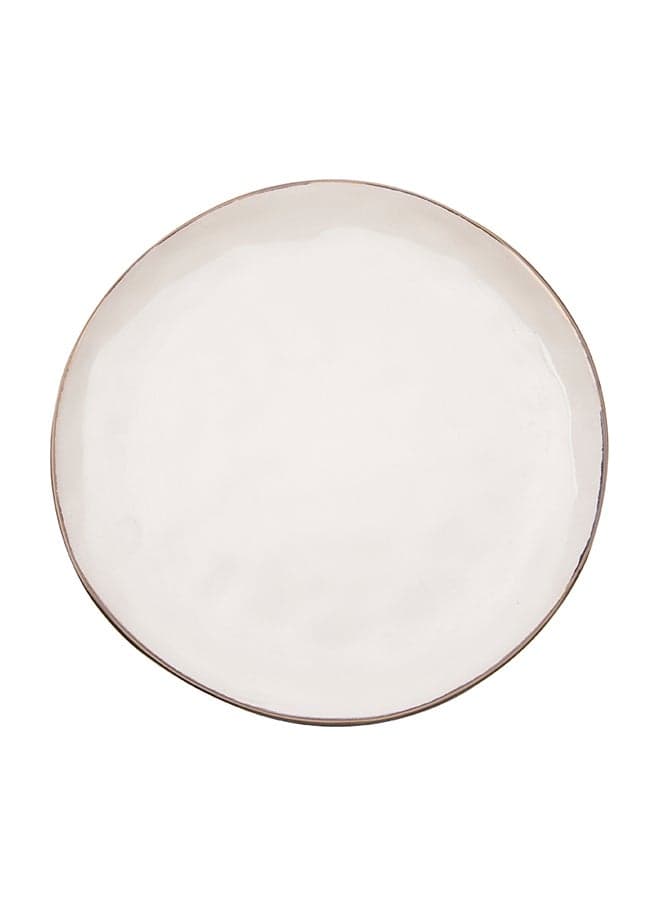 Ceramic Meal Plate White 30 x 5 x 30centimeter