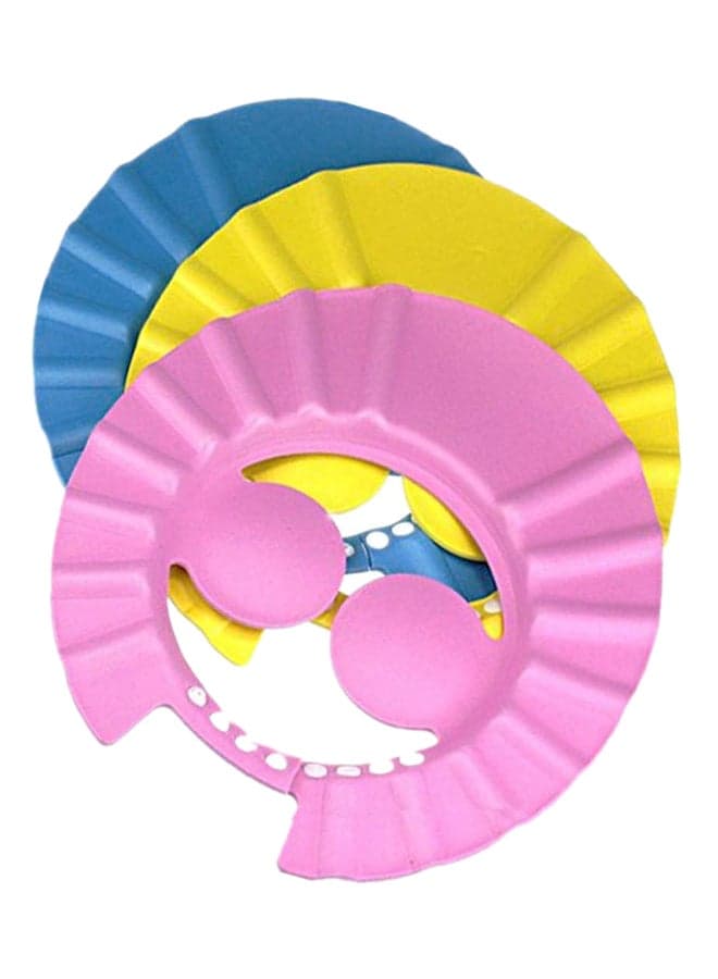 Pack Of 3 Adjustable Bath Shower Cap With Ears Protection