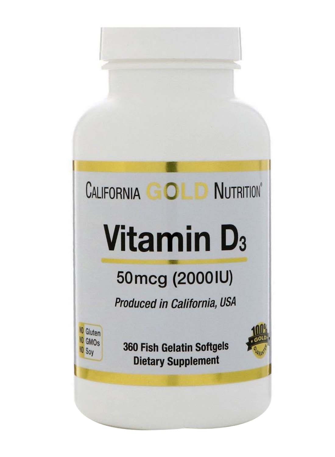 Vitamin D3 Dietary Supplement - 360 Softgels