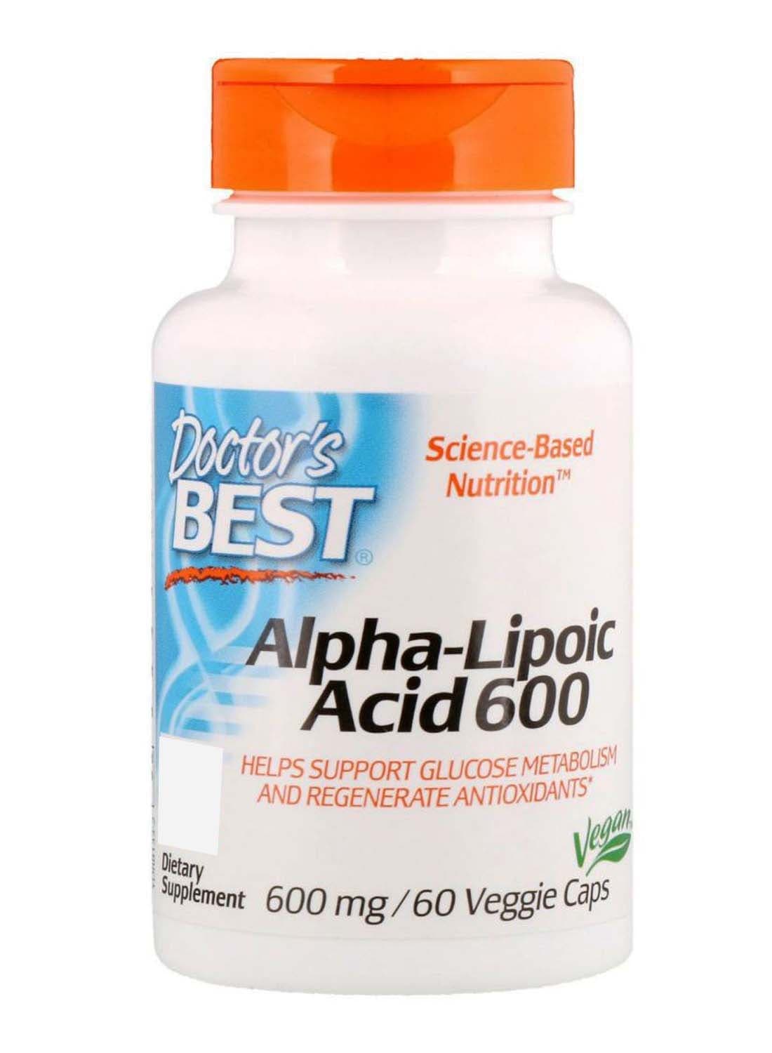 Alpha-Lipoic Acid Supplement - 60 Veggie Capsules