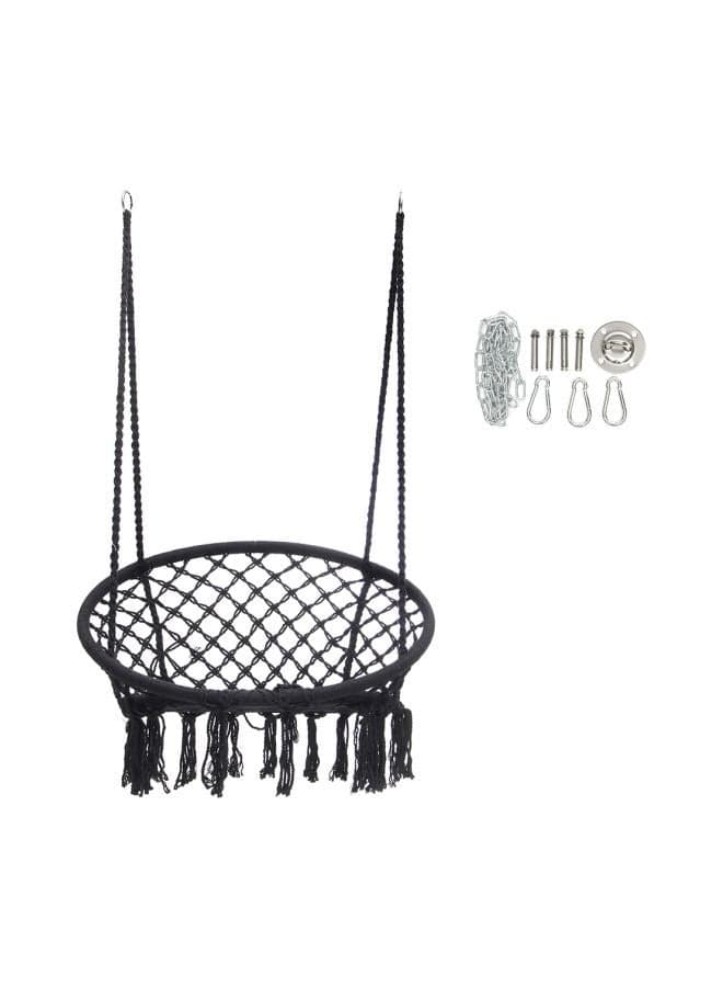 Round Hammock Chair Swing Black