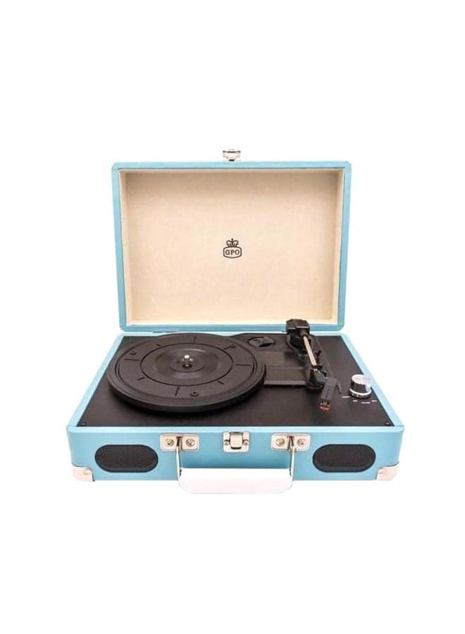 Soho Vinyl Record Player With Built-In Speaker 5060237571853 Blue