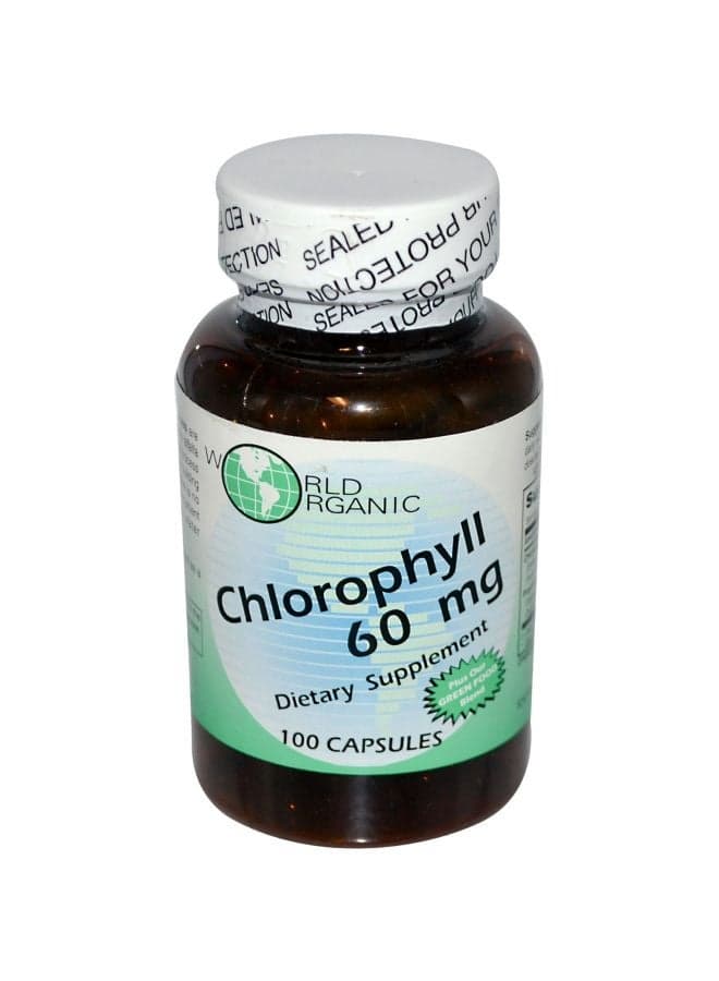 Chlorophyll Dietary Supplement 60mg - 100 Capsules