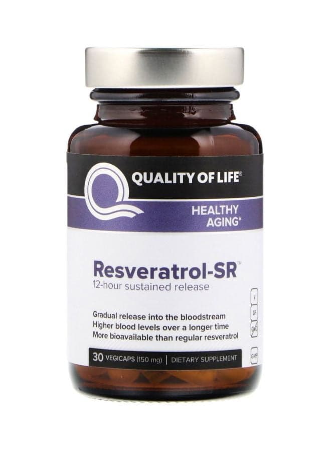 Resveratrol SR Dietary Supplement 150mg- 30 Vegicaps