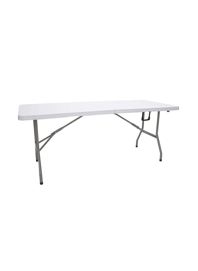 Folding Multipurpose Utility Table White/Silver 30 x 72inch
