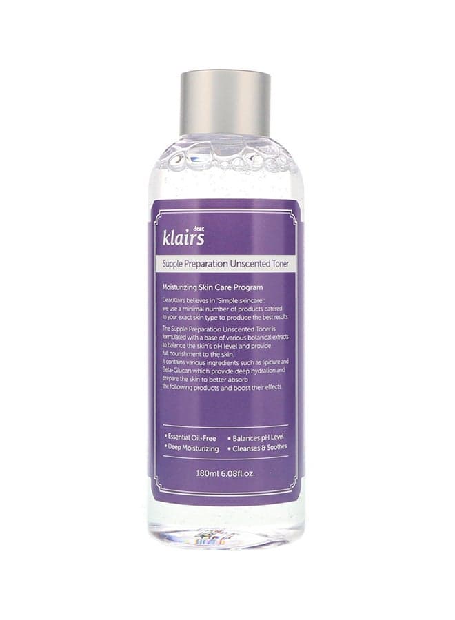Supple Preparation Unscented Toner 180ml