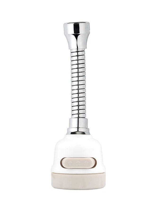 Three Gear Adjustable Faucet Sprayer Silver/White 8.5 x 5.3 x 5.3cm