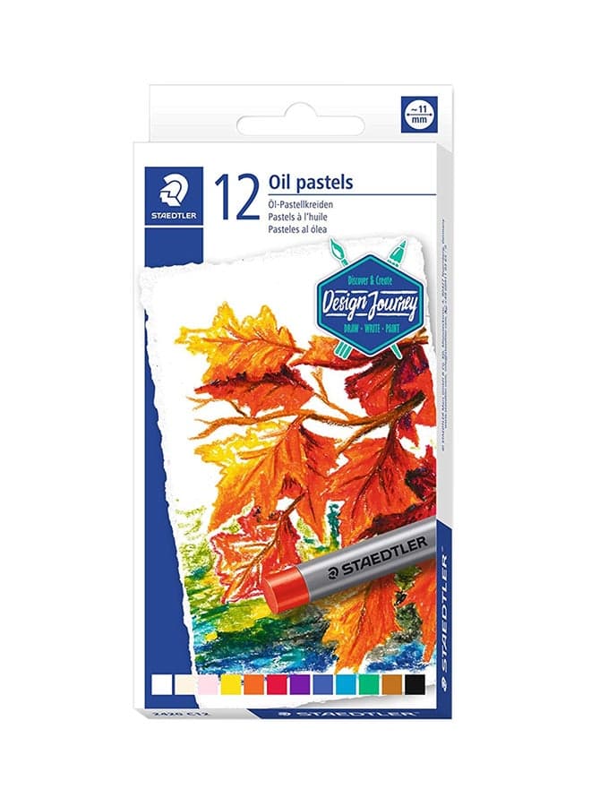 Oil Pastel Colour Set, Pack Of 12 Multicolour