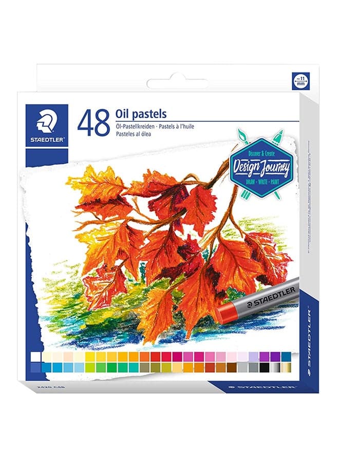 48-Piece Oil Pastel Colour Set Multicolour