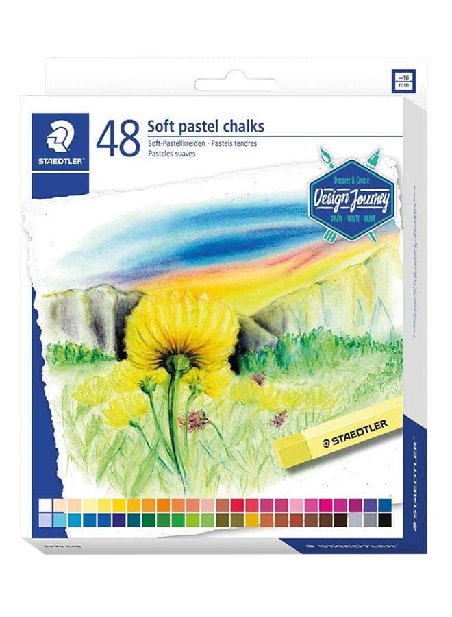 Soft Pastel Colour Set, Pack Of 48 Multicolour