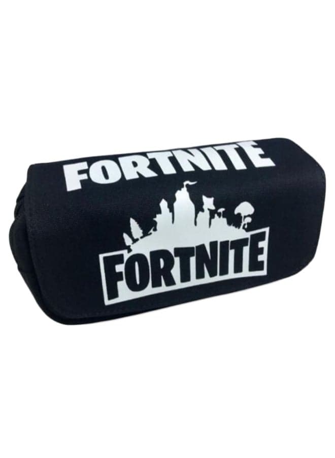 Fortnite Pattern Pencil Case Black/White