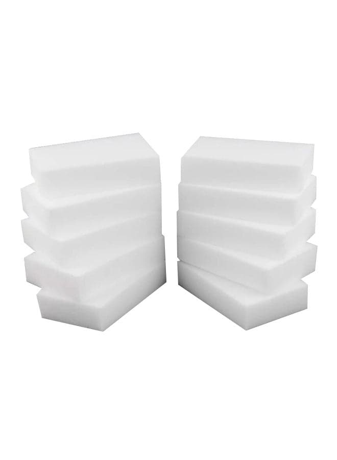 10 Piece Magic Melamine Sponge Erasers White