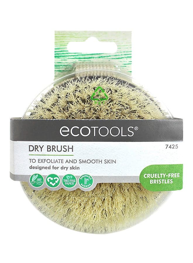 Dry Body Brush Beige 5.3X1.74X3.99inch