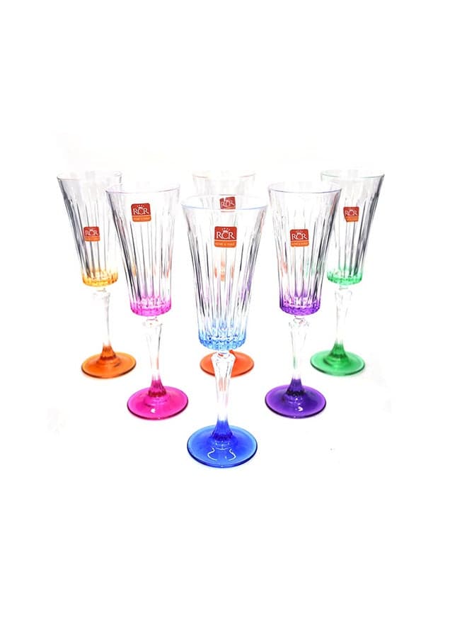 6-Piece Timless Glass Set Multicolour 26X25X16cm