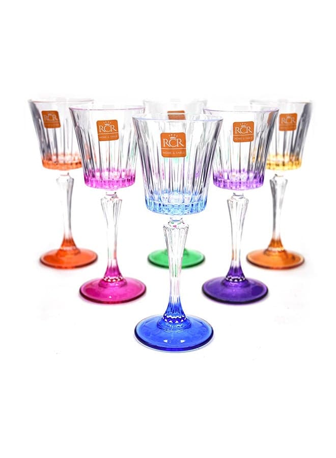 6-Piece Timless Glass Set Multicolour 23X16X19cm