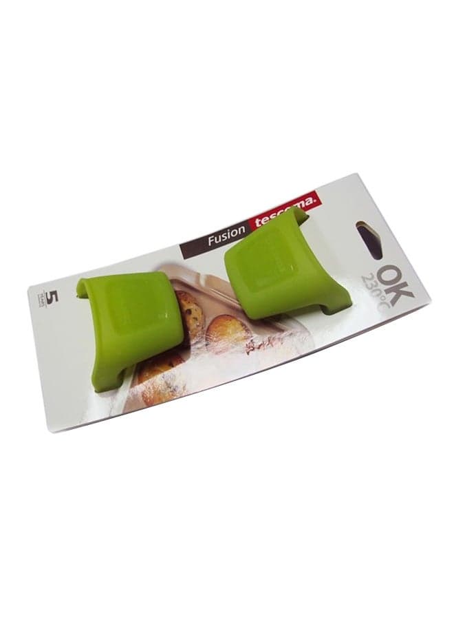2-Piece Fusion Kitchen Grip Set Green 27 x 13cm