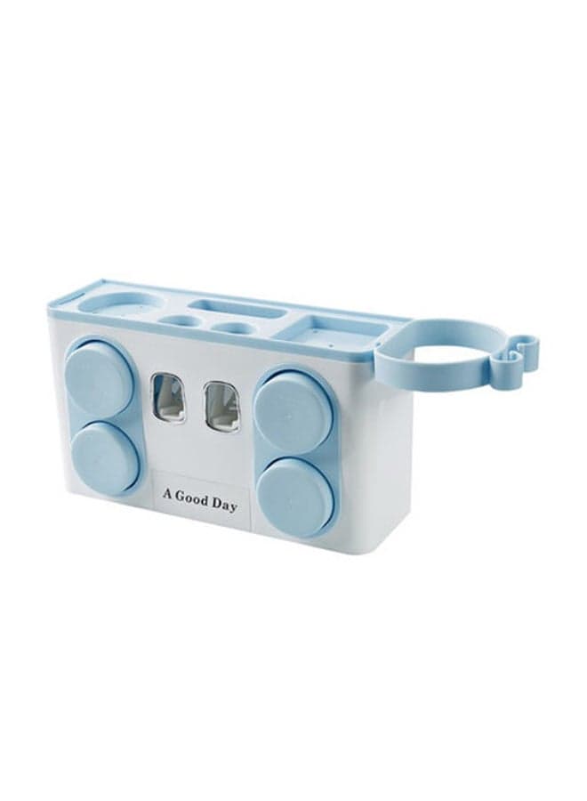 Toothbrush Holder With Mouthwash Cup Set Blue 31.5 x11 x 18cm