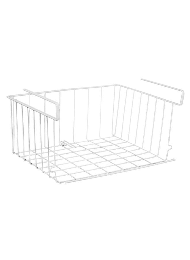 Under Shelf Hanging Basket White 14.00 x 7.00cm