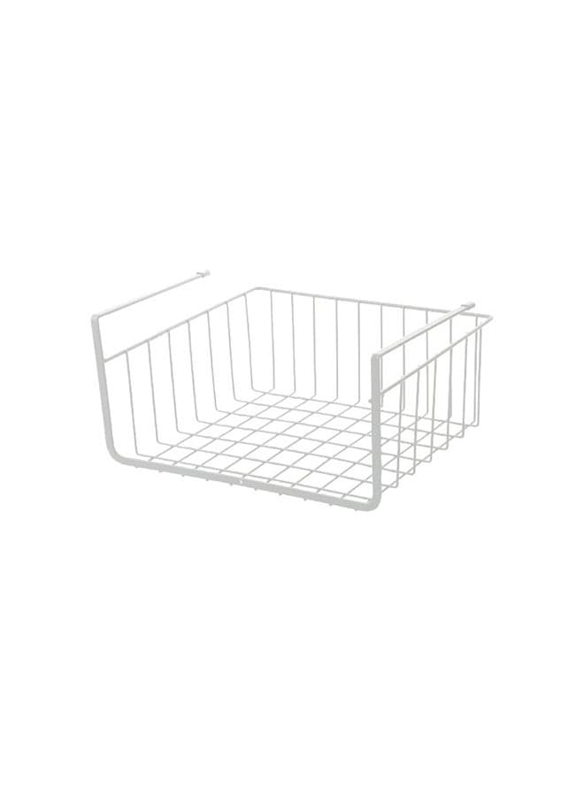 Under Shelf Hanging Basket White 14.00 x 7.00cm