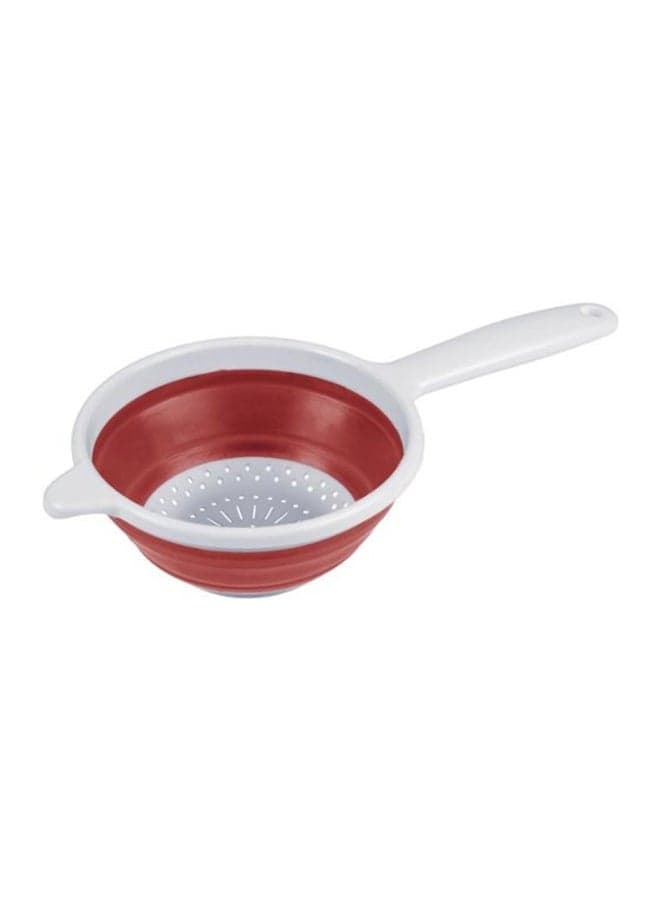Strainer With Handle Red/White 20cm