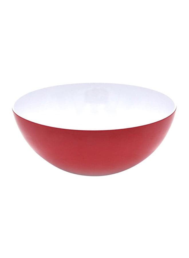 Round Duo Bowl Red 10 x 23 x 23cm