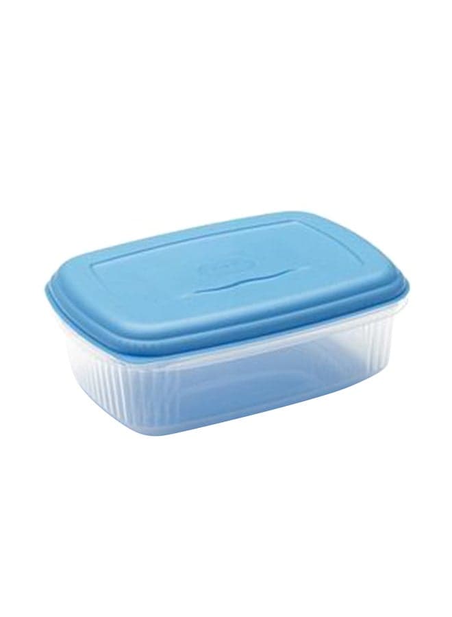 Food Container With Lid Blue/Clear 25x17x10cm