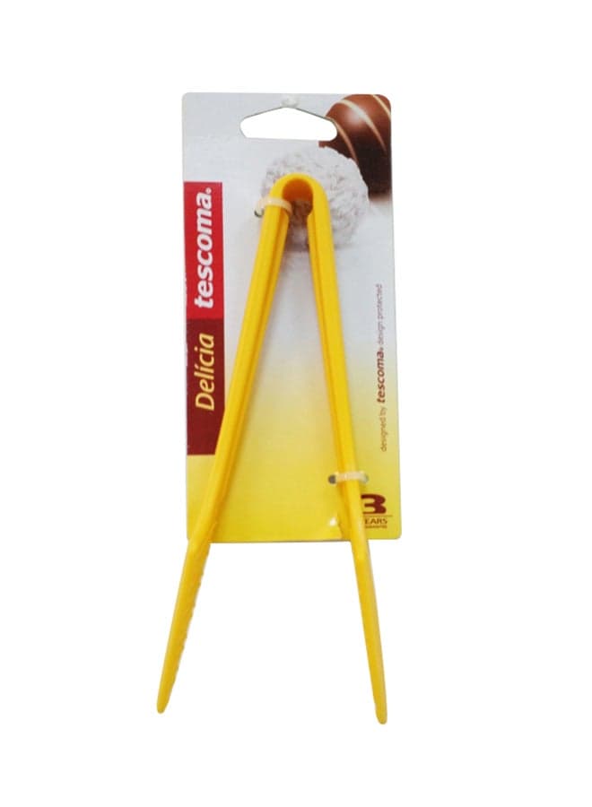 Miniature Serving Tongs Yellow 2.7x7x20.4cm