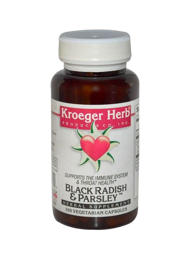 Black Radish And Parsley Herbal Supplement - 100 Vegetarian Capsules