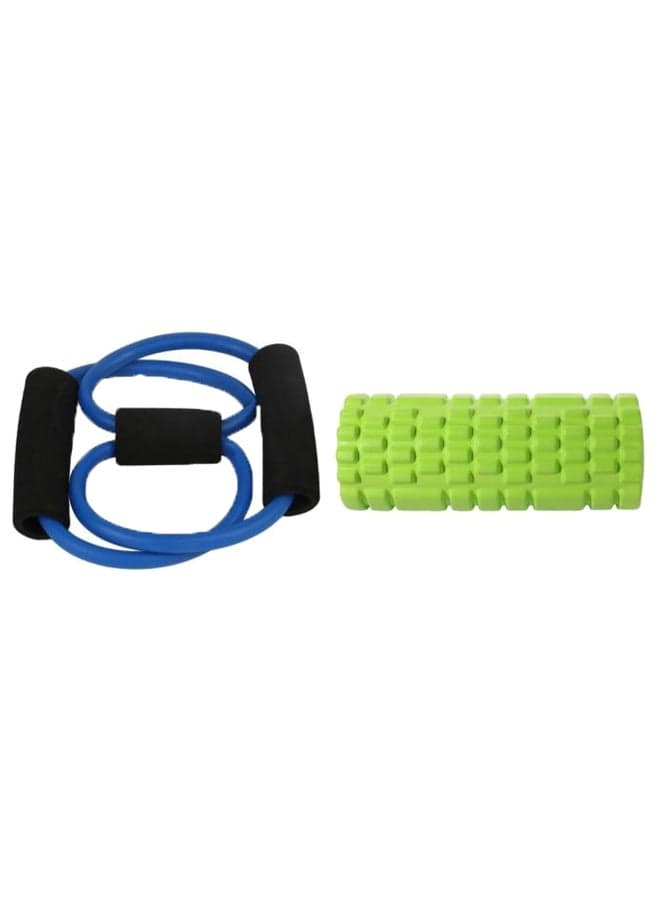 Exercises Band With Yoga Roller 15 x 30cm