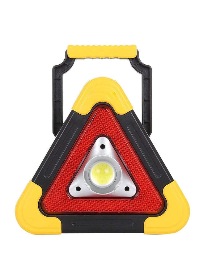 Led Work Light Multi-Function Triangle Flood Light With Emergency Warning Light For Camping Hiking Fishing Car Repairing And Emergency Indoor Outdoor Use Multicolour