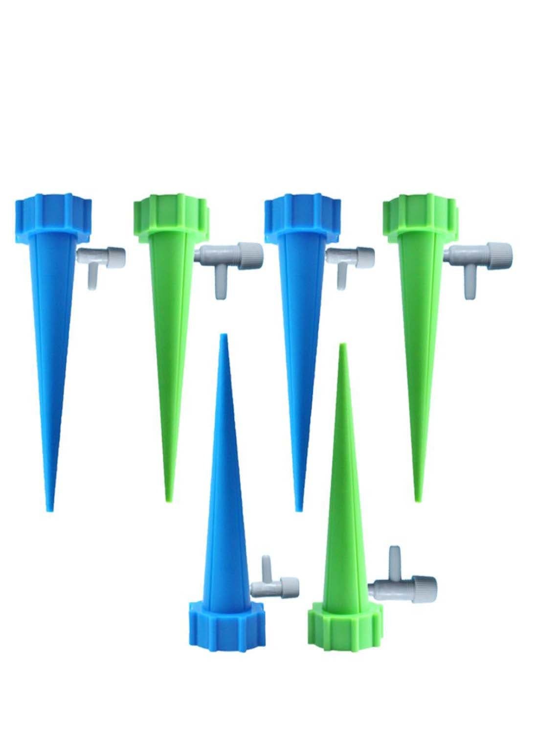 6-Piece Automatic Plant Waterer Device Irrigation Dripper Set Green/Blue