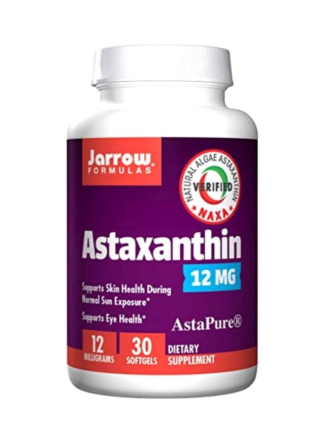 AstaPure Astaxanthin Supplement 12mg - 30 Softgels