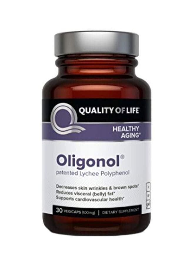 Oligonol Dietary Supplement 100mg - 30 Vegetable Capsules