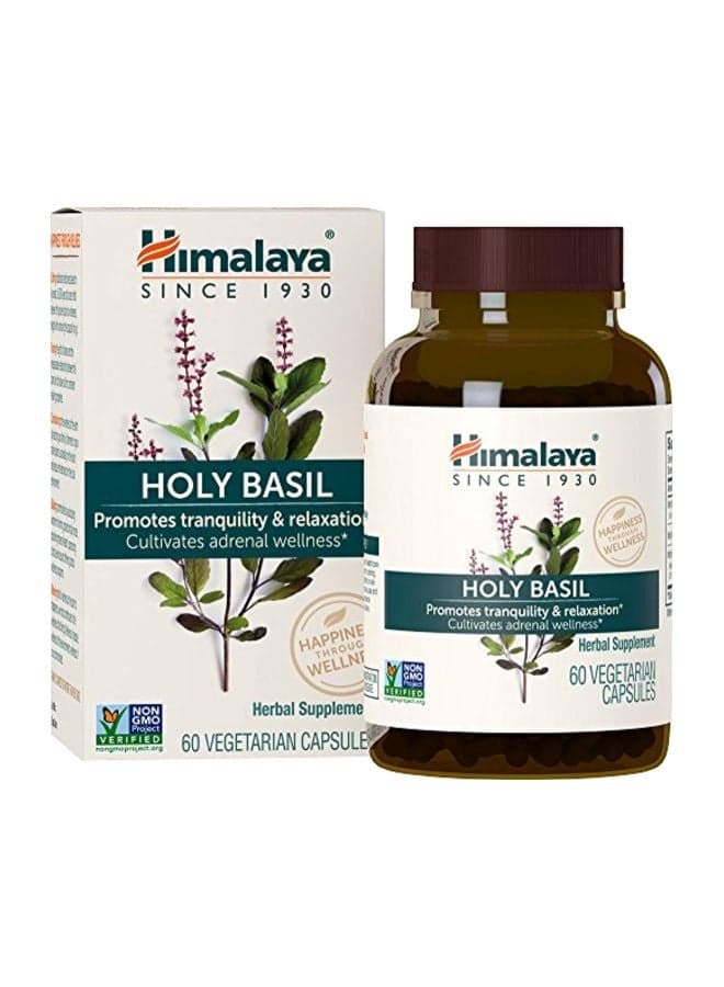 Holy Basil Herbal Supplement - 60 Capsules