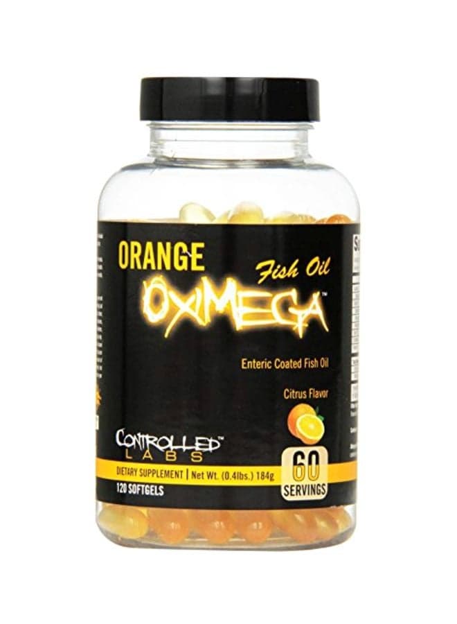 Orange Oximega Fish Oil Dietary Supplement - Citrus Flower - 120 Softgels