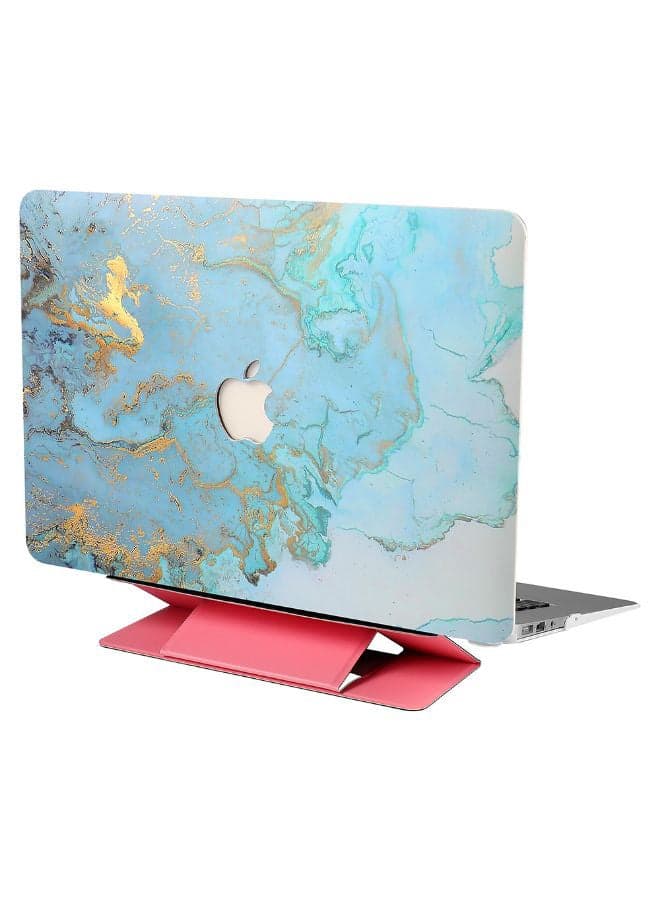 Scenery Pattern Protective Case Cover With Stand For MacBook Air 13.3-Inch Multicolour