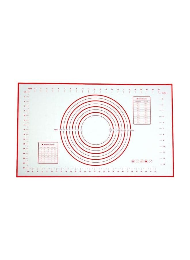 Silicone Baking Mat White/Red
