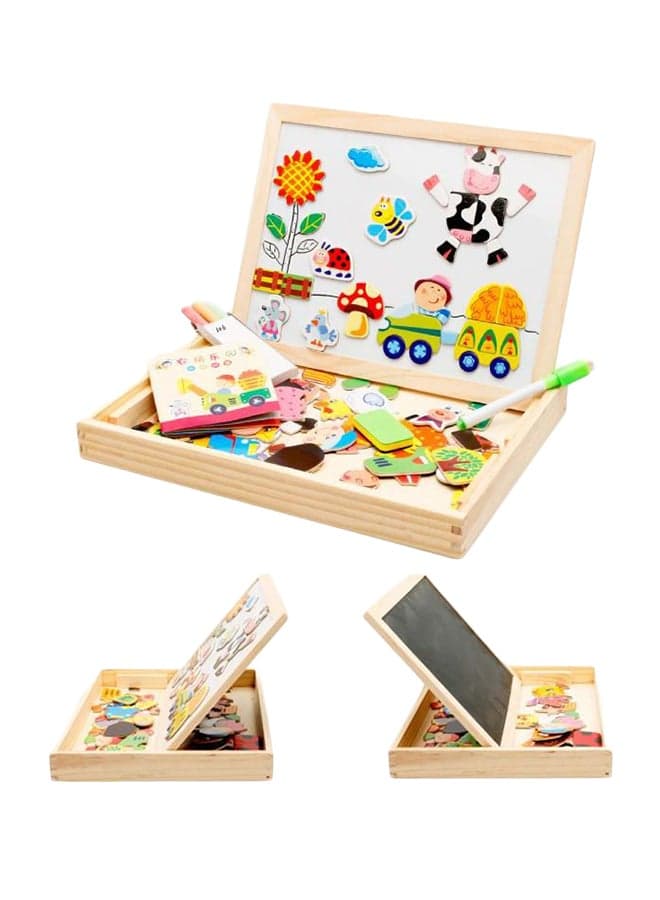 Farm Drawing Writing Board Magnetic Puzzle