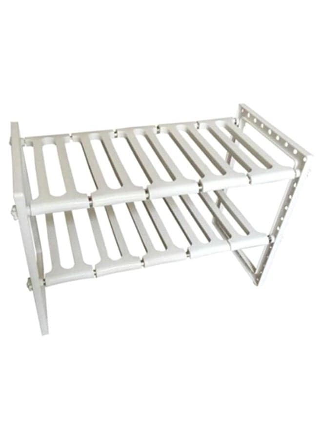 Kitchen Cabinet Shelving Storage Rack White