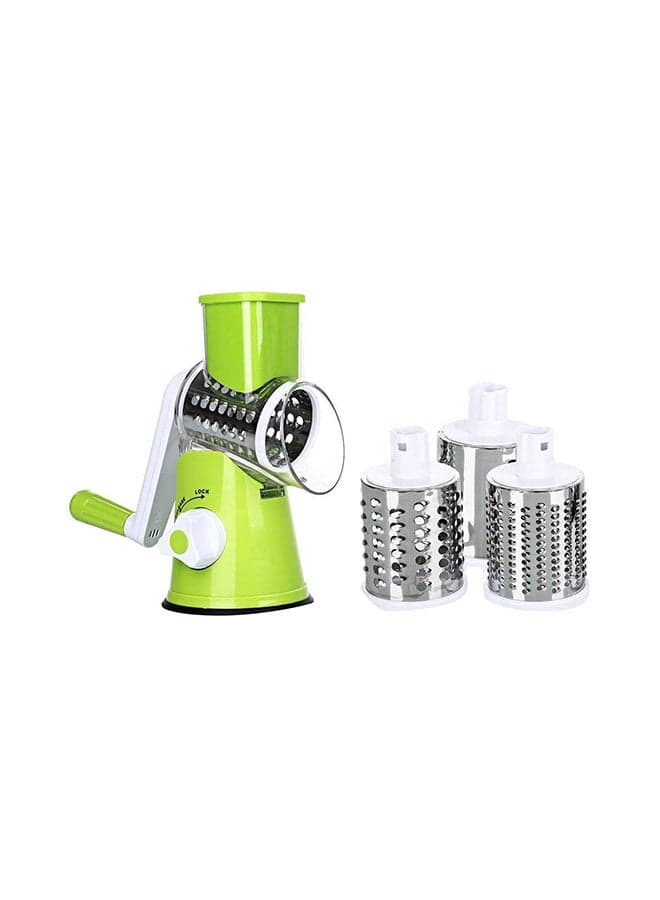 4-Piece Vegetable And Fruit Chopper Set Green 6x24.4x17.8cm
